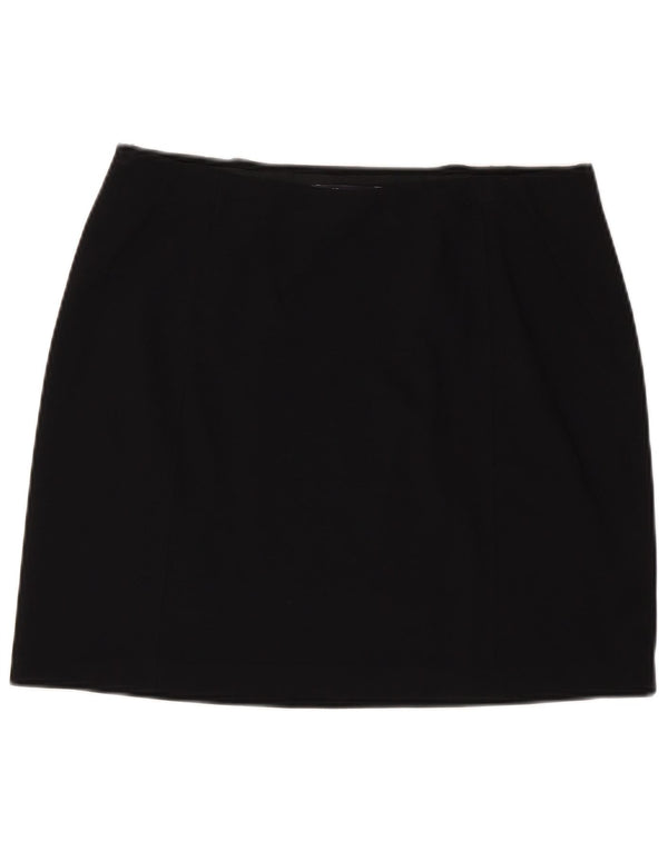 Marks & Spencer Γυναικεία Μίνι Φούστα UK 14 Μεγάλη W32 Μαύρη βισκόζη