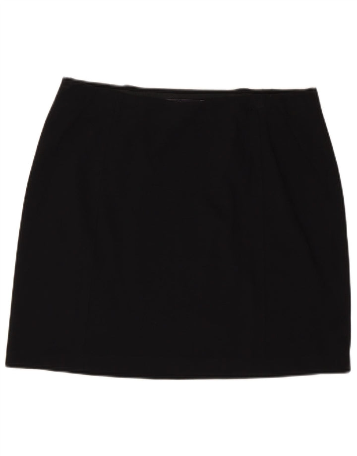 Marks & Spencer Γυναικεία Μίνι Φούστα UK 14 Μεγάλη W32 Μαύρη βισκόζη