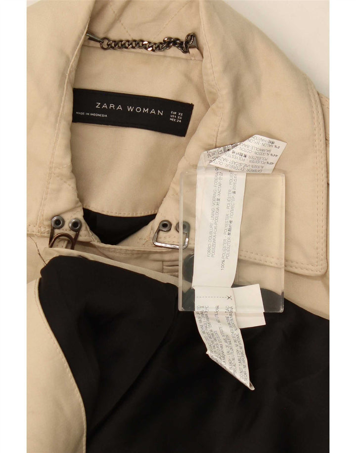 Zara Γυναικεία καμπαρντίνα UK 6 XS Beige Polyester