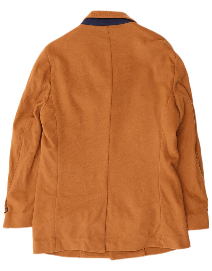 Ανδρικό πανωφόρι Massimo Dutti με 3 κουμπιά EU 48 Μαλλί μεσαίο μπεζ