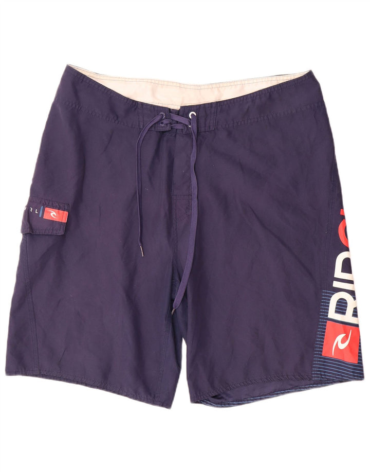 Ανδρικό γραφικό σορτς κολύμβησης Rip Curl XL Navy Blue Polyester