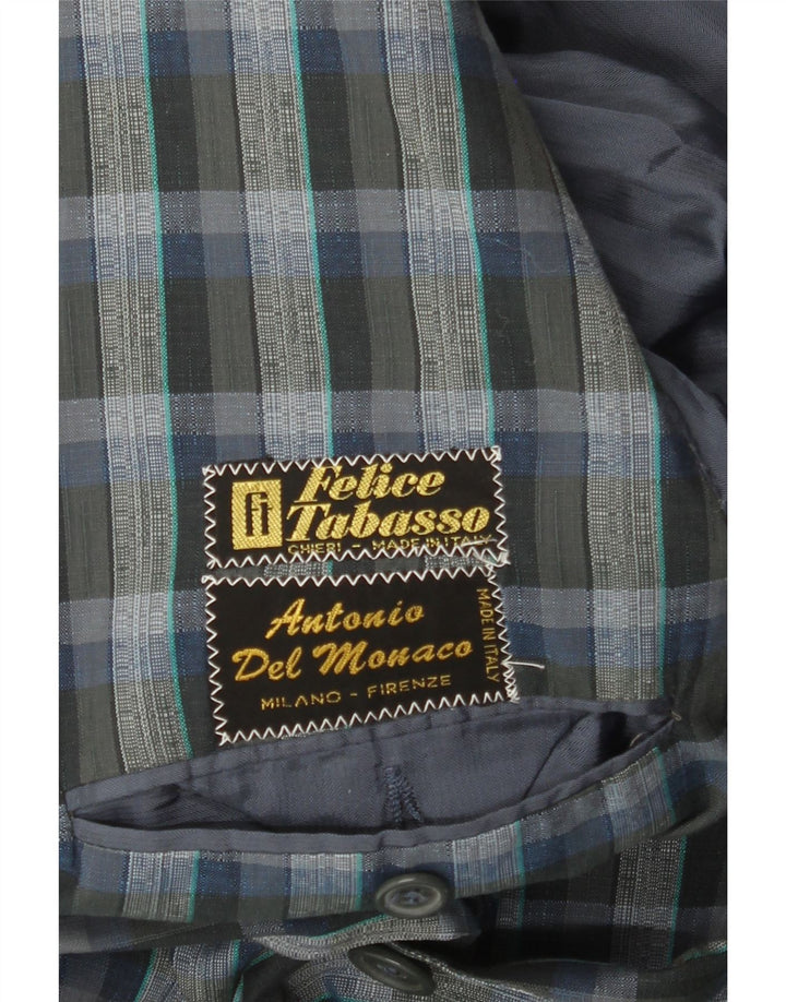 Vintage Ανδρικό σακάκι με 2 κουμπιά σακάκι UK 38 Medium Grey Check