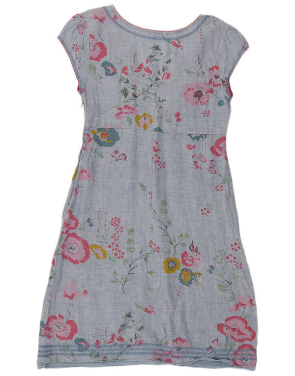 White Stuff Γυναικείο φόρεμα A-Line UK 14 Medium Blue Floral Λινό