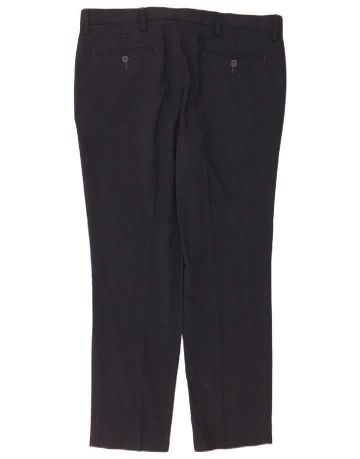 Marks & Spencer Ανδρικό παντελόνι Chino Slim Fit W36 L29 Navy Blue Polyester