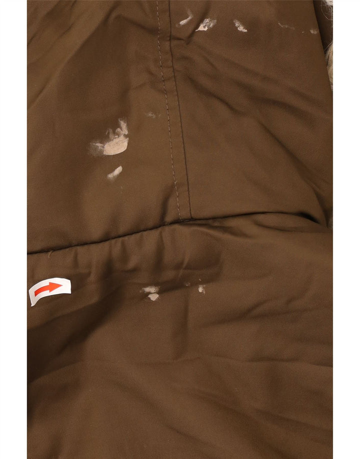 Zara Γυναικείο Trafaluc Oversized Sherpa Parka Jacket UK 10 Small Brown