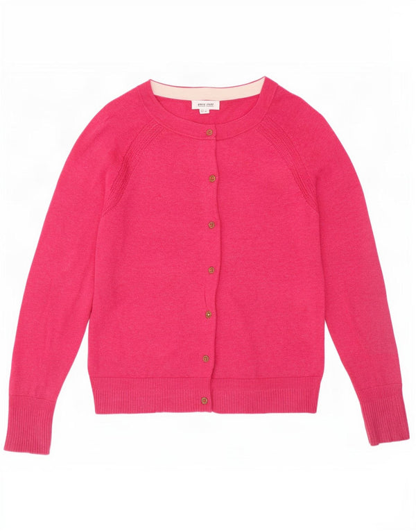 White Stuff Γυναικεία Ζακέτα πουλόβερ UK 10 Small Pink Βαμβακερό