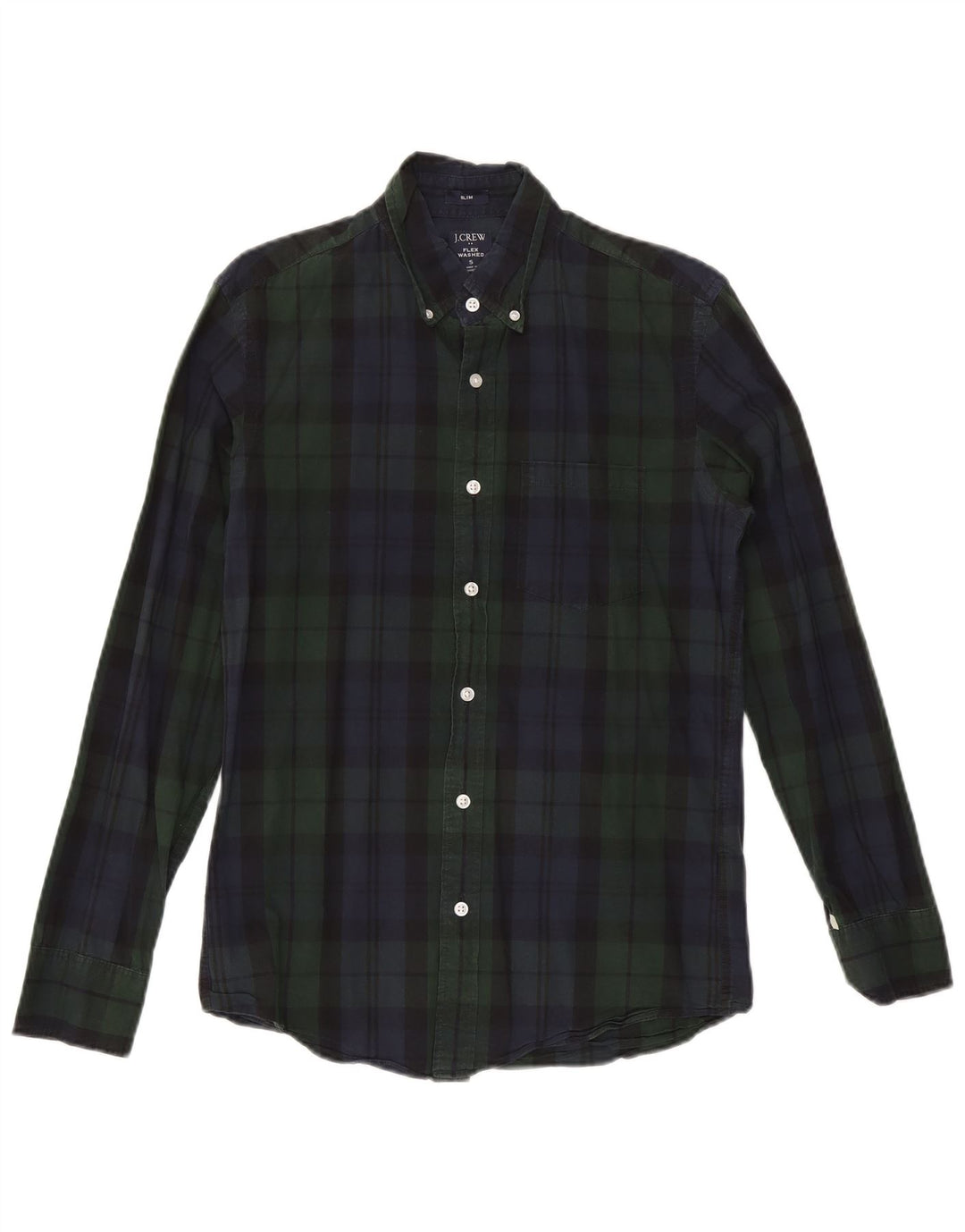 Ανδρικό πουκάμισο J. Crew Slim Small Green Check Cotton