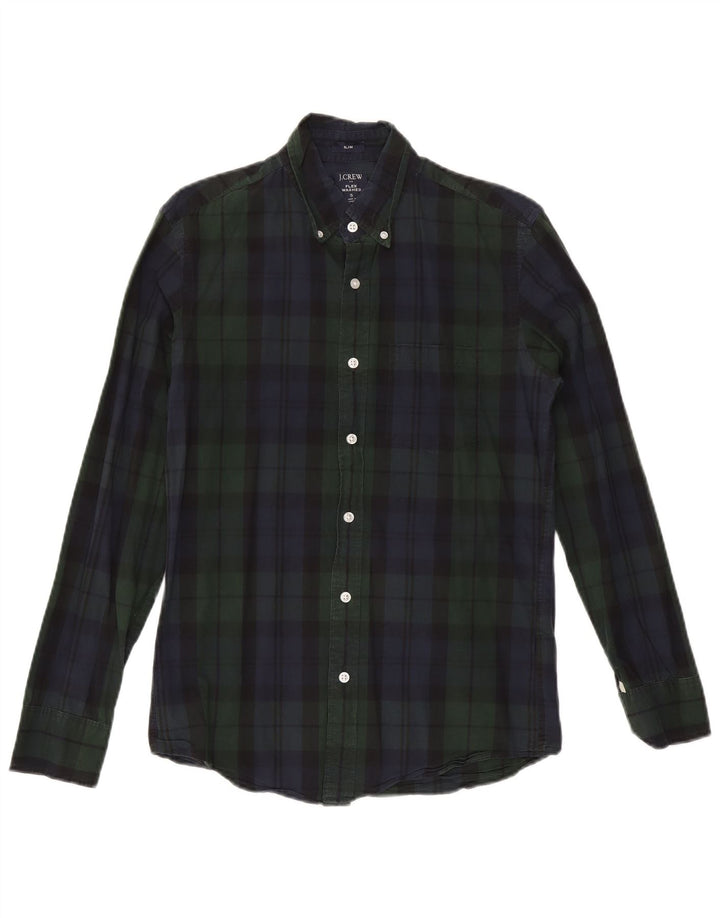 Ανδρικό πουκάμισο J. Crew Slim Small Green Check Cotton