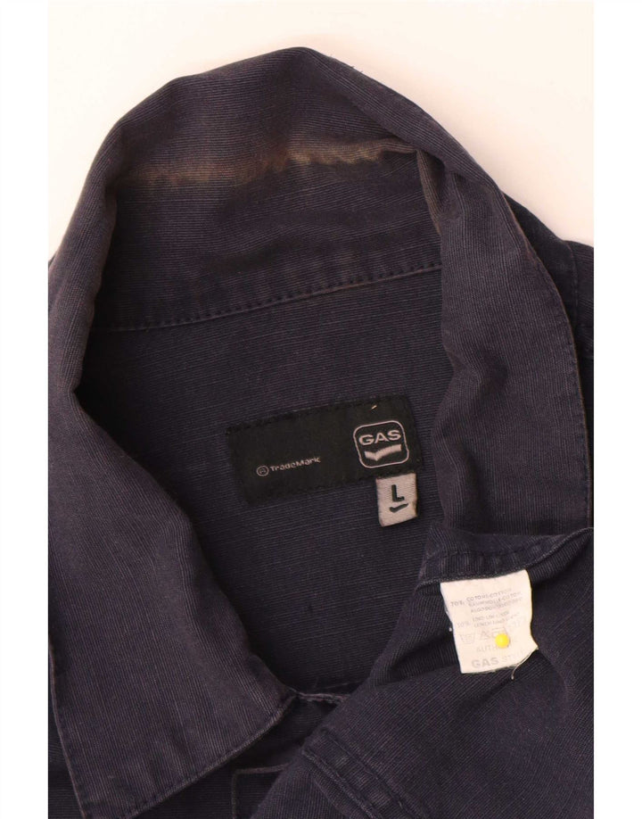 Ανδρικό Gas Bomber Jacket UK 40 Large Navy Blue Cotton