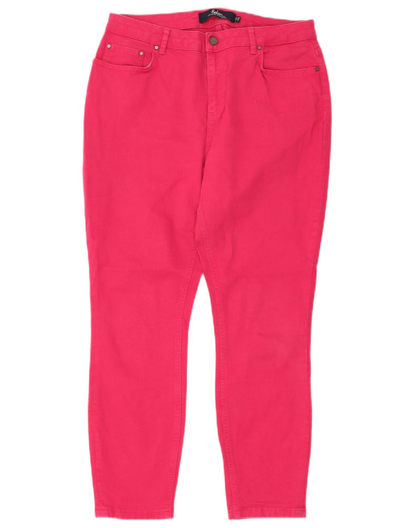 Boden Γυναικεία Skinny Jeans UK 14 Large W32 L26 Pink Cotton