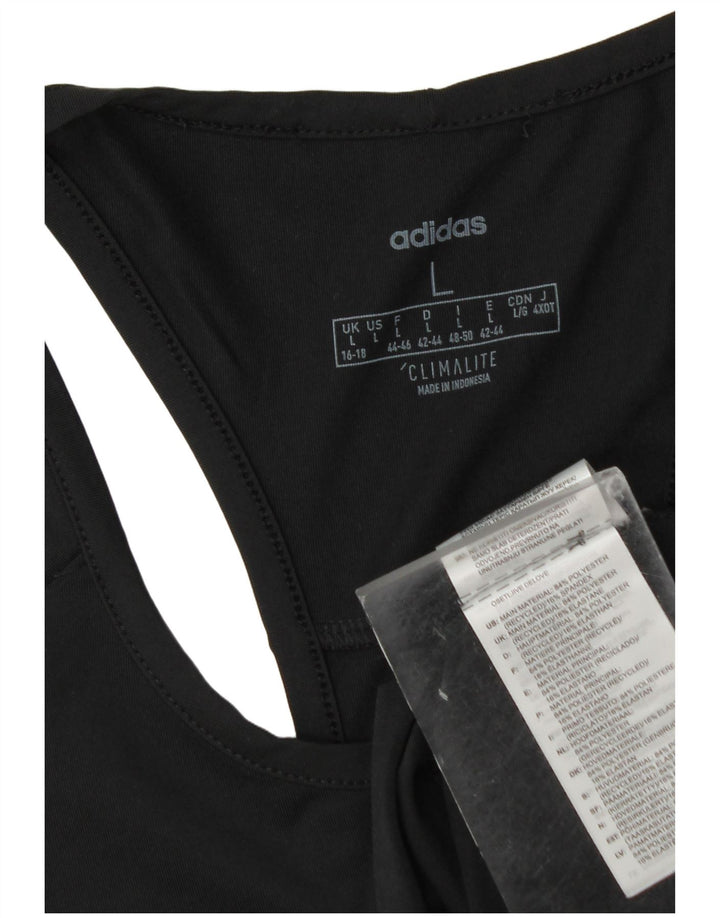Adidas Γυναικείο γιλέκο Climalite Top UK 16/18 Large Black Polyester