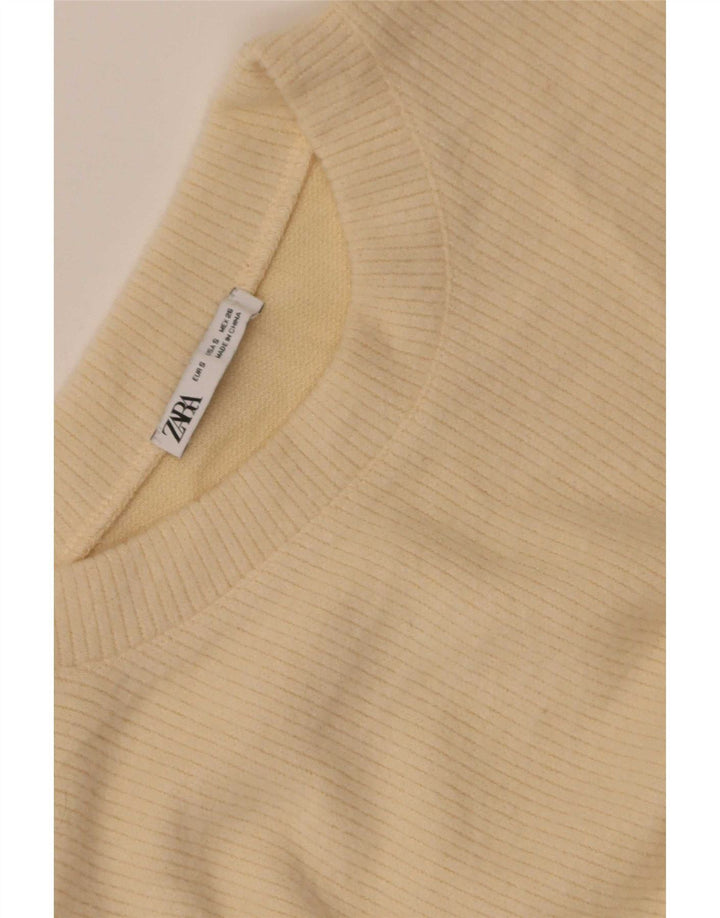 Zara Γυναικείο τοπ μακρυμάνικο UK 10 Small Yellow