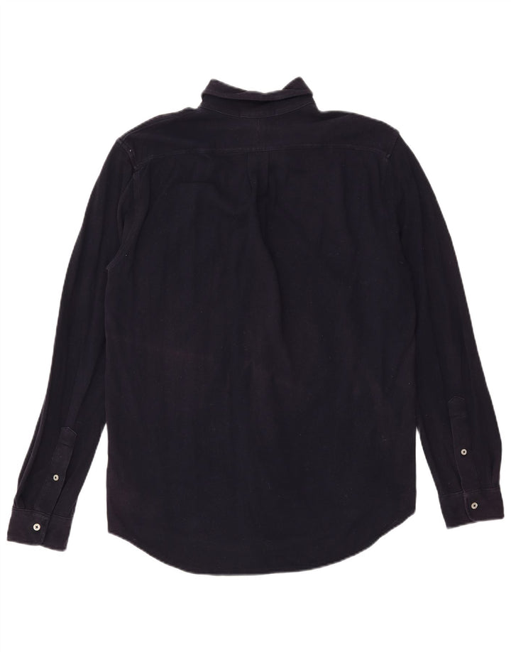 Ανδρικό πουκάμισο Ralph Lauren από βαμβακερό μεσαίο ναυτικό μπλε