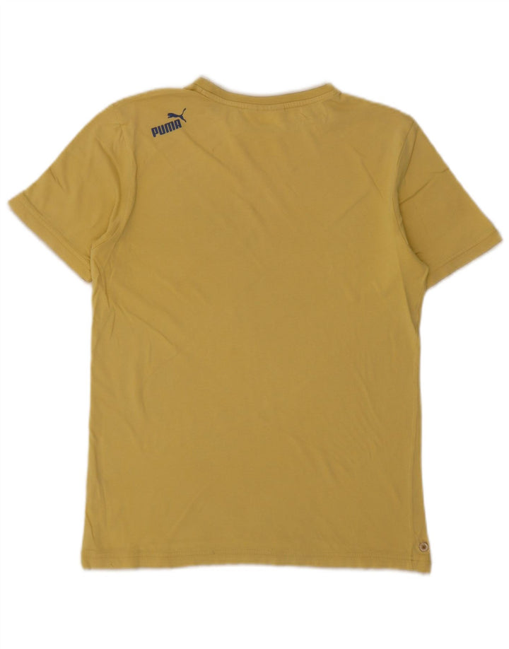 Ανδρικό γραφικό μπλουζάκι Puma Top Small κίτρινο