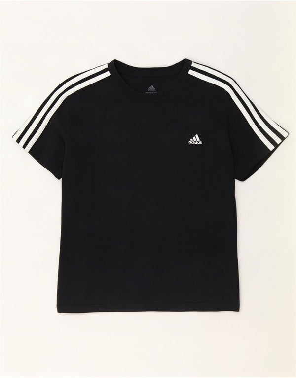 Adidas Γυναικείο T-Shirt Top UK 20/22 XL Μαύρο βαμβακερό