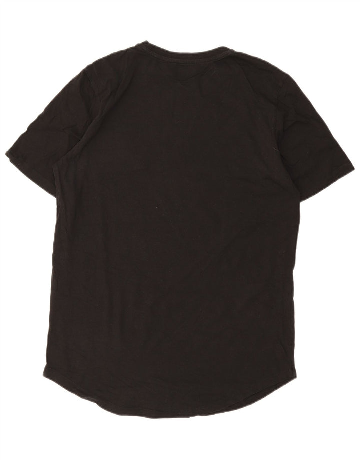 Jack & Jones Ανδρικό T-Shirt Top Μεσαίο μαύρο βαμβακερό