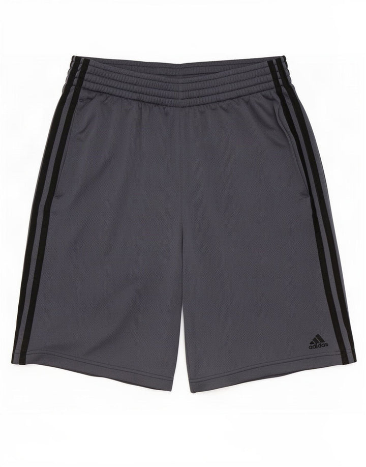 Ανδρικό αθλητικό σορτς Adidas Μικρό γκρι πολυεστέρα