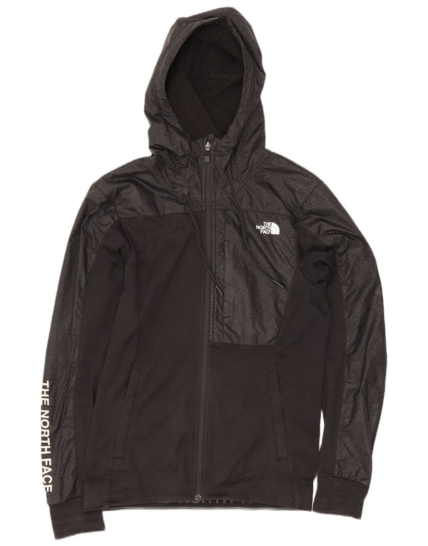 Ανδρικό πουλόβερ με κουκούλα με φερμουάρ North Face, μαύρο γεωμετρικό πολυεστέρα XS