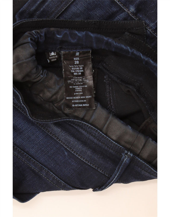 G-Star Γυναικεία Μίνι Τζιν Φούστα W28 Μεσαίο Navy Blue