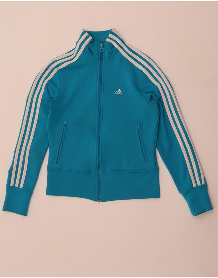 Γυναικεία αθλητική φόρμα Adidas Top Jacket UK 8 Small Blue Polyester