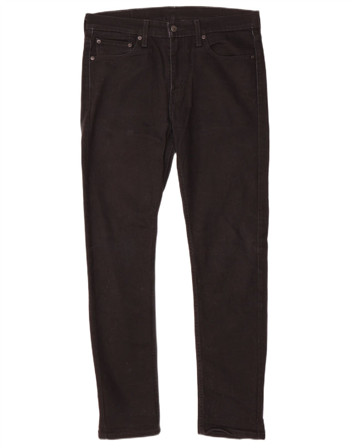Ανδρικό τζιν Levi's Slim W32 L32 Μαύρο βαμβακερό