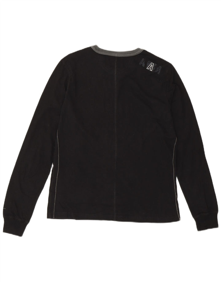 Γυναικείο γραφικό μπλουζάκι CHAMPION Heritage Fit Top UK 14 μεγάλο μαύρο βαμβακερό