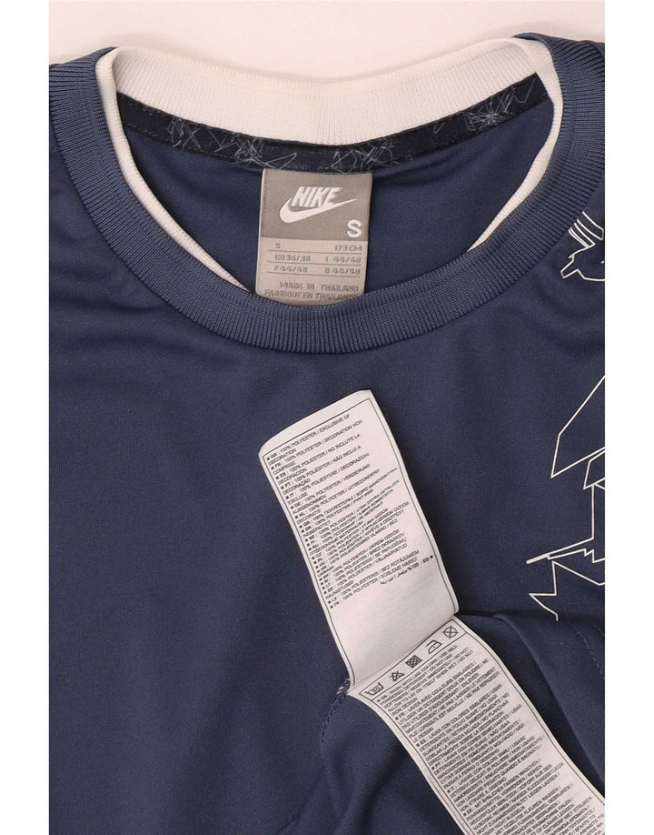 Ανδρικό γραφικό γιλέκο Nike τοπ UK 36/38 Μικρό μπλε γεωμετρικό πολυεστέρα