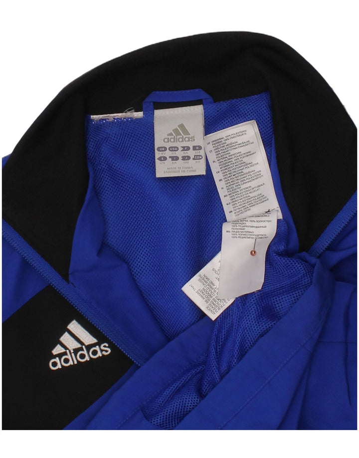 Μπουφάν ADIDAS Boys αθλητική φόρμα 7-8 ετών μπλε πολυεστέρας