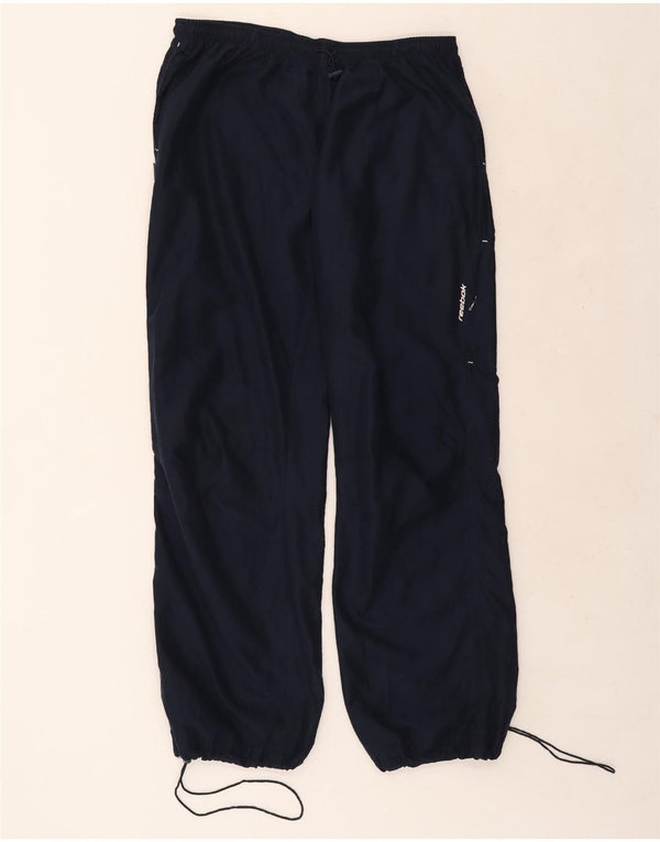 Reebok Boys Tracksuit Παντελόνια Joggers 13-14 ετών Navy Blue Polyester