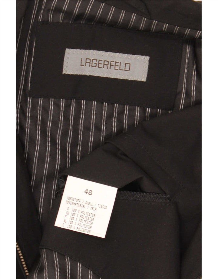 Ανδρικό πανωφόρι Karl Lagerfeld IT 48 Medium Black Polyester