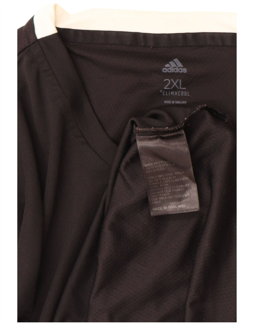Ανδρικό T-Shirt Climacool ADIDAS Top 2XL Μαύρο Πολυεστέρας
