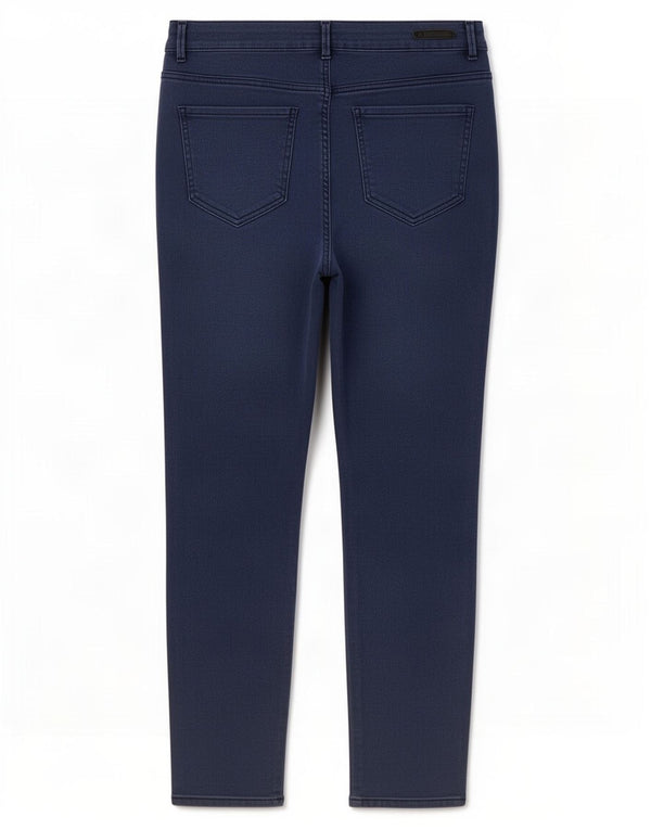 Zara Γυναικεία Cargo Slim Jeans EU 44 XL W34 L28 Navy Blue Pinstripe