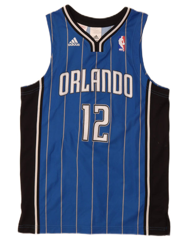 Adidas Boys Orlando Graphic Vest Top 11-12 Years Blue ριγέ πολυεστέρας