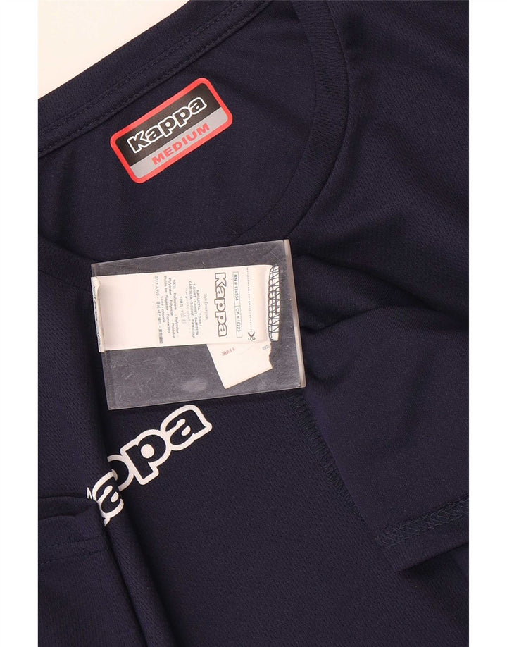 Ανδρικό γραφικό T-Shirt Kappa Top Medium Navy Blue Polyester