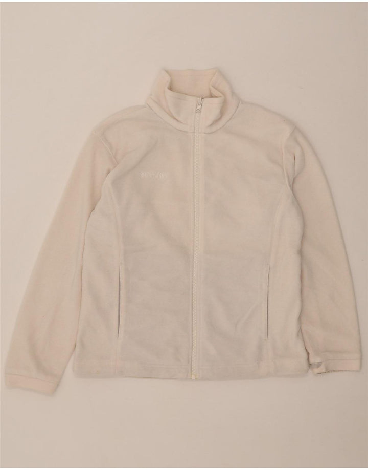 Columbia Γυναικείο μπουφάν Fleece UK 14 Medium White Polyester