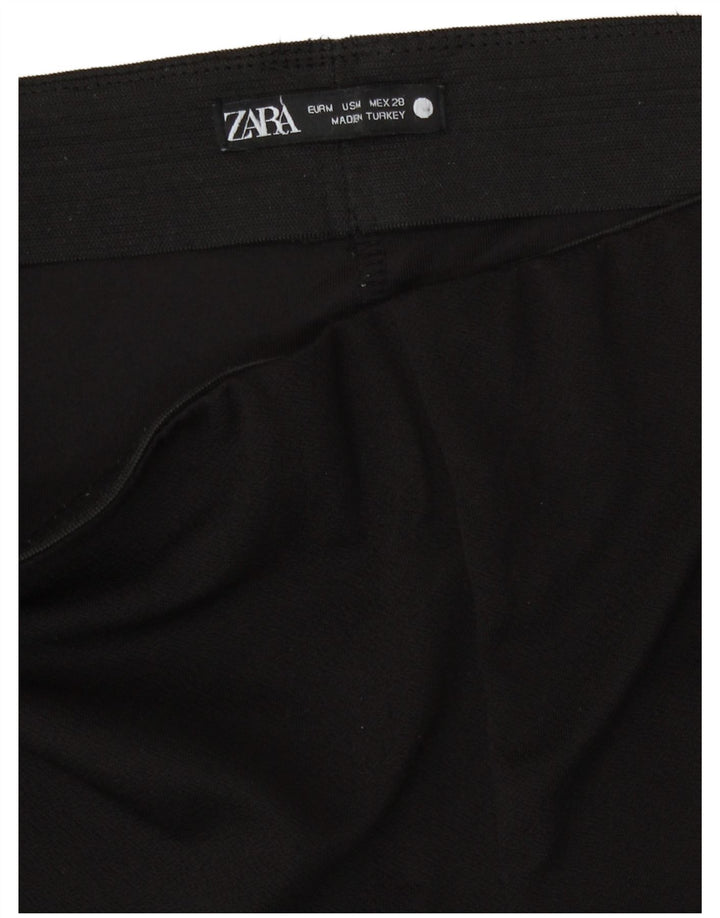 Zara Γυναικείο Bootcut Casual Παντελόνι Medium W28 L28 Μαύρο πολυεστέρα