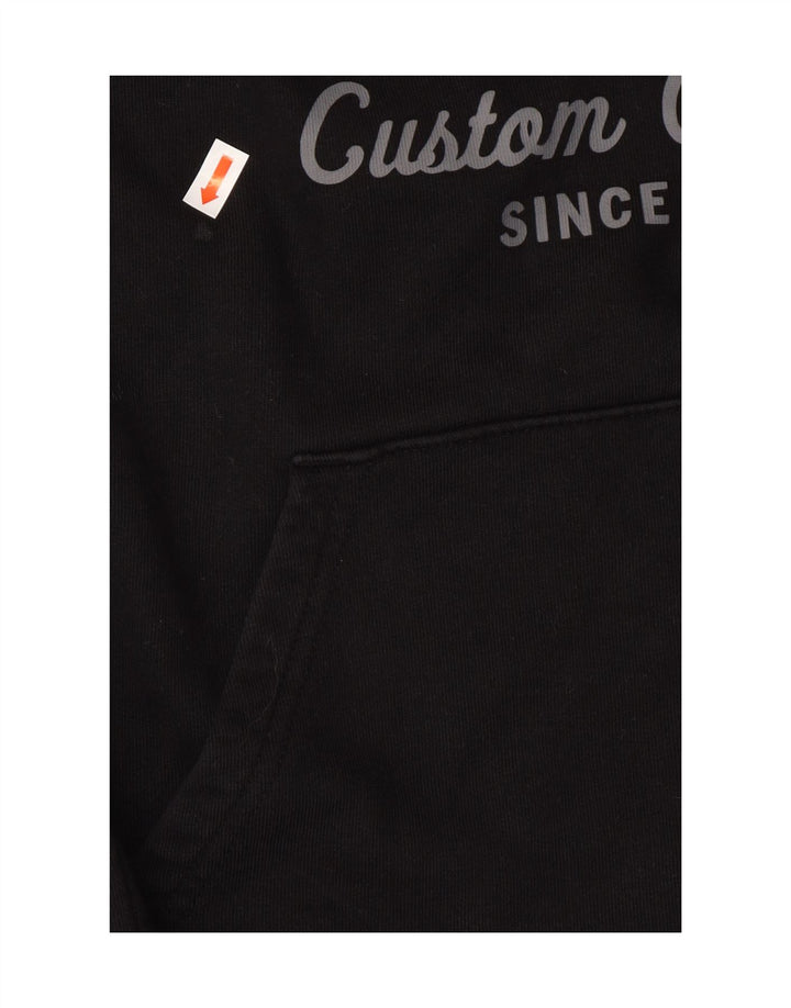 VANS Mens Graphic Hoodie Jumper Small Black Vintage Vans and Second-Hand Vans from Messina Hembry 