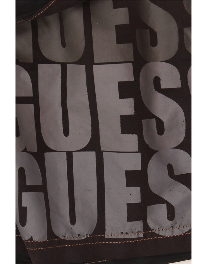 Ανδρικό γραφικό σορτς κολύμβησης Guess 2XL μαύρο πολυεστέρα