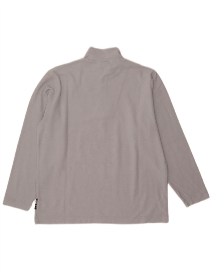 Asics Ανδρικό φερμουάρ Fleece Jumper με μεγάλο γκρι πολυεστέρα