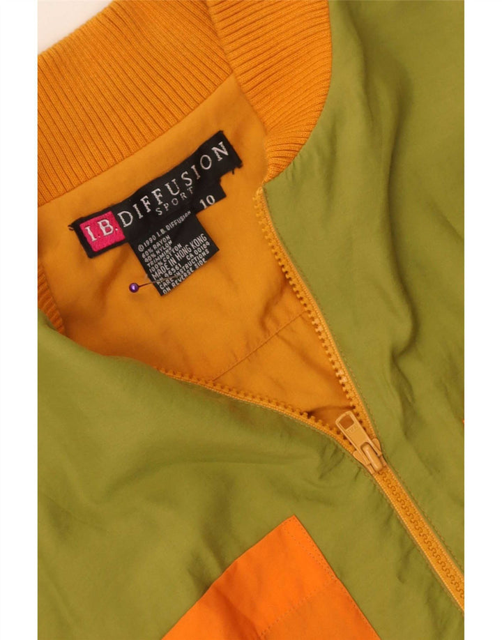 I.B Diffusion Γυναικείο Μπουφάν γραφικών Bomber US 10 Large Green Colourblock