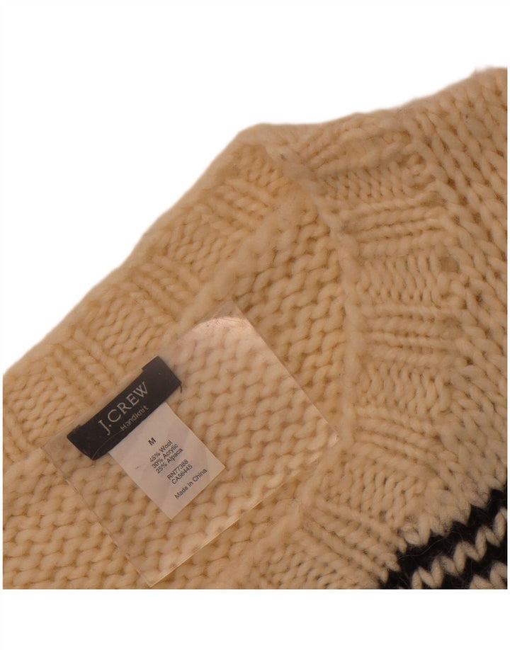Γυναικείο J. Crew Boat Neck Jumper πουλόβερ UK 12 Medium Off White Fair Isle