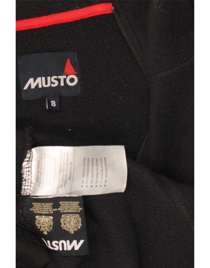 Musto Γυναικείο Μπουφάν Polartec με κουκούλα Fleece UK 8 Μικρός Μαύρος Πολυεστέρας