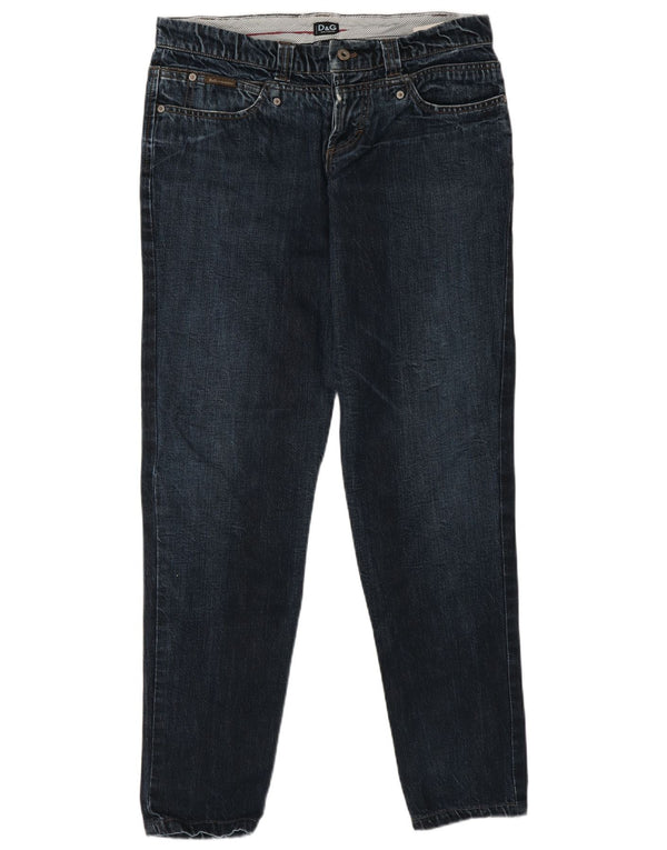 Dolce & Gabbana Γυναικεία Slim Jeans IT 48 XL W34 L32 Navy Blue Cotton