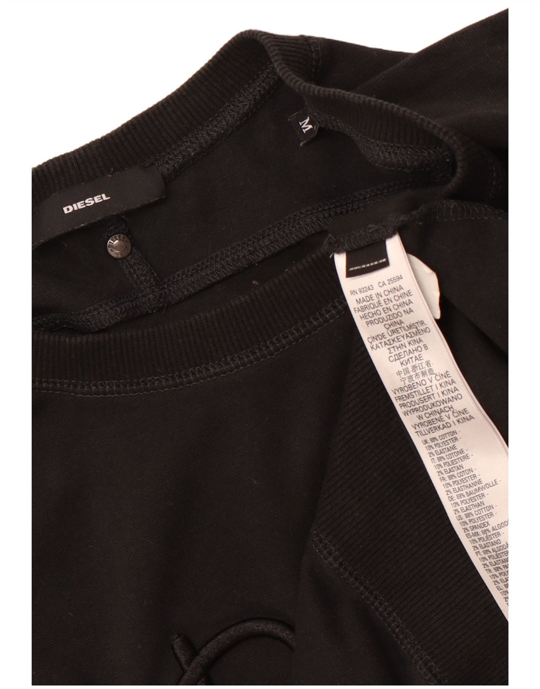 Γυναικείο φούτερ DIESEL Loose Fit Jumper UK 14 Medium Black