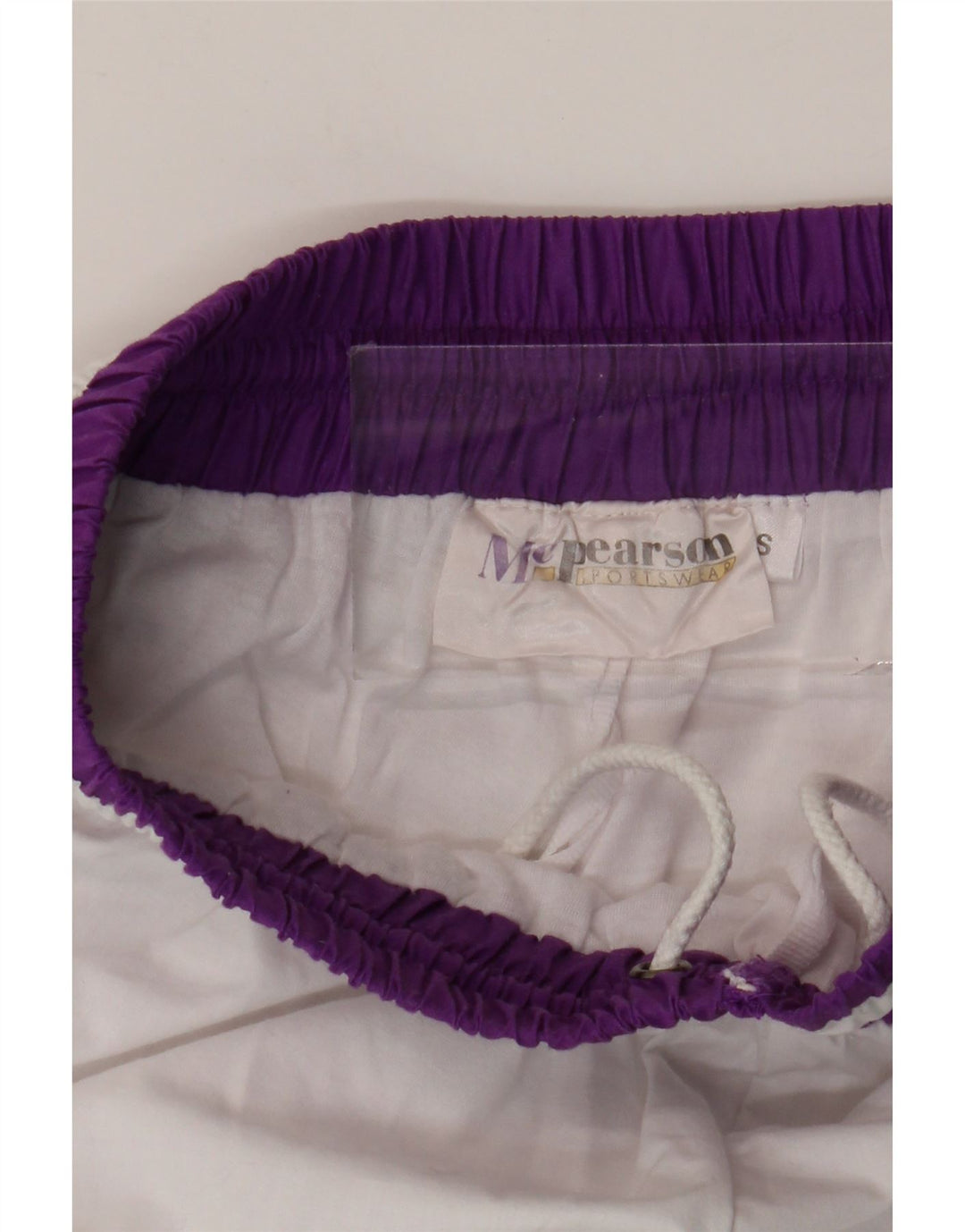 Vintage γυναικεία αθλητική φόρμα παντελόνι Joggers UK 8 Small White Geometric