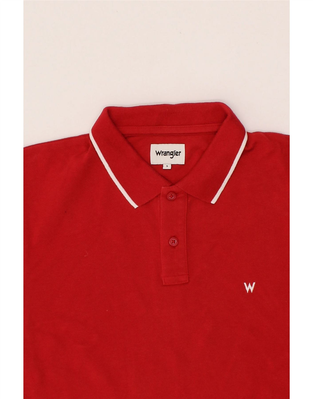 WRANGLER Mens Polo Shirt Small Red Cotton Vintage Wrangler and Second-Hand Wrangler from Messina Hembry 
