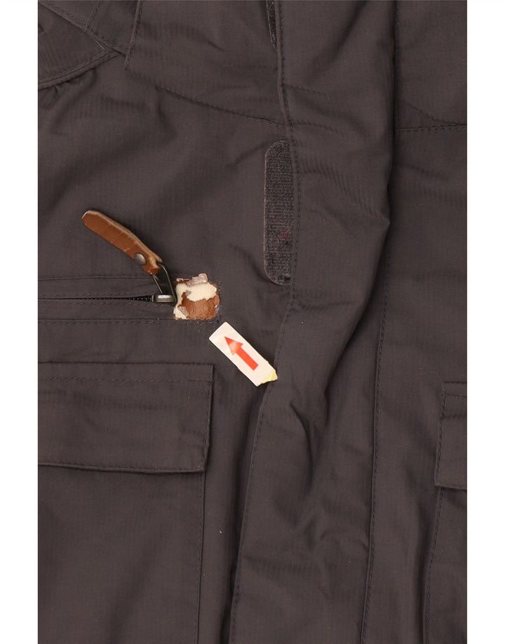 Γυναικείο μπουφάν ANIMAL με κουκούλα αντιανεμικό UK 8 Small Grey Polyamide