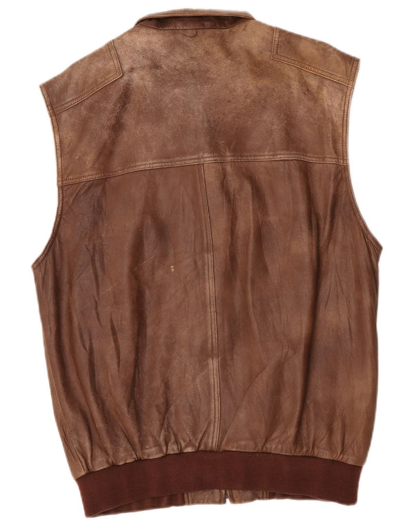 Exquisit Mens Utility Gilet IT 52 XL Brown