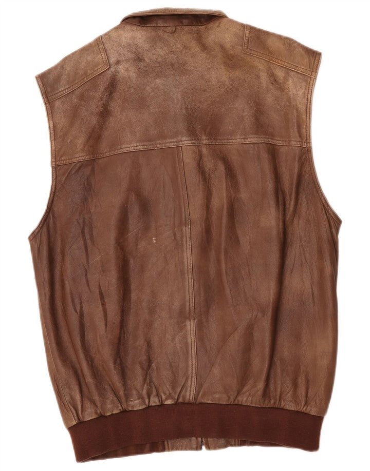 Exquisit Mens Utility Gilet IT 52 XL Brown