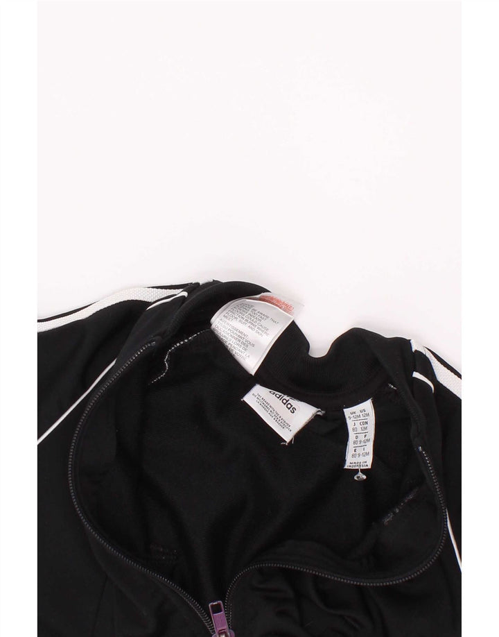 Μπουφάν Adidas Baby Boys αθλητική φόρμα 9-12 μηνών Μαύρο πολυεστέρα